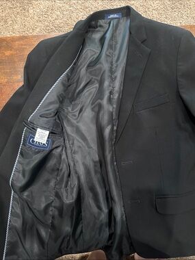 Chaps Men’s Black Single-Breasted Blazer